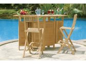 Стул деревянный барный складной Giardino Di Legno Moon  тик Фото 8