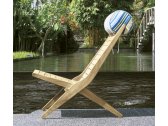 Кресло-шезлонг деревянное Giardino Di Legno Savana тик Фото 5