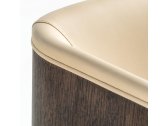 Кресло деревянное мягкое PEDRALI Allure металл, дуб венге Фото 4