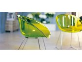 Кресло прозрачное на полозьях PEDRALI Gliss сталь, поликарбонат зеленый Фото 11