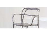 Кресло пластиковое PEDRALI Intrigo алюминий темно-бежевый Фото 8