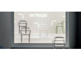 Кресло пластиковое PEDRALI Intrigo полипропилен светло-серый Фото 9