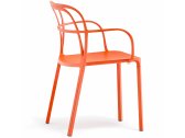 Кресло пластиковое PEDRALI Intrigo полипропилен оранжевый Фото 3