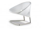 Кресло дизайнерское мягкое PEDRALI Joker металл, ткань белый Фото 1