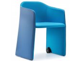 Кресло мягкое PEDRALI Laja Wings сталь, ткань синий Фото 1