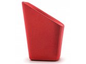 Кресло мягкое PEDRALI Log сталь, ткань красный Фото 5