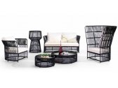 Комплект плетеной мебели Tagliamento Sofa living алюминий, искусственный ротанг черный Фото 3