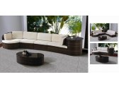 Комплект мебели Tagliamento Fiji алюминий, искусственный ротанг кофе Фото 2