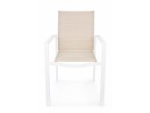 Кресло металлическое текстиленовое Garden Relax Terry алюминий, текстилен белый Фото 5