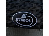 Кресло плетеное с подушкой KVIMOL КМ-0317 сталь, искусственный ротанг, полиэстер черный Фото 2
