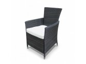 Кресло плетеное с подушкой KVIMOL КМ-0317 сталь, искусственный ротанг, полиэстер коричневый Фото 4