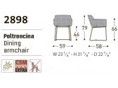 Кресло плетеное с подушкой Varaschin Kente сталь, искусственный ротанг Фото 10
