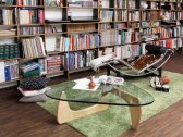 Шезлонг дизайнерский Cassina LC4 сталь, ткань хромированный, черный, слоновая кость Фото 10