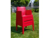 Кресло пластиковое Siesta Contract Box полипропилен красный Фото 7