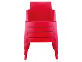 Кресло пластиковое Siesta Contract Box полипропилен красный Фото 6