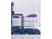 Кресло пластиковое Siesta Contract Carmen стеклопластик, поликарбонат белый, фиолетовый Фото 6