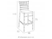 Стул прозрачный барный Siesta Contract Chiavari Bar 75 поликарбонат прозрачный Фото 2