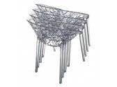 Кресло прозрачное Siesta Contract Crystal поликарбонат серый Фото 6