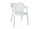 Кресло пластиковое Resol Pole armchair алюминий, полипропилен белый Фото 1