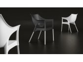 Кресло пластиковое Resol Pole armchair алюминий, полипропилен черный Фото 4