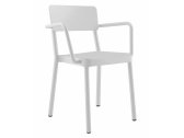 Кресло пластиковое Resol Lisboa armchair стеклопластик белый Фото 1