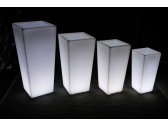 Кашпо пластиковое светящееся LED Quadrum полиэтилен белый Фото 21