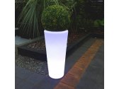Кашпо пластиковое светящееся LED Cone полиэтилен белый Фото 8