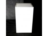 Кашпо пластиковое светящееся LED Vertical полиэтилен белый Фото 6