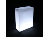 Кашпо пластиковое светящееся LED High полиэтилен белый Фото 1