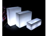 Кашпо пластиковое светящееся LED Horizont полиэтилен белый Фото 16