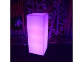 Тумба пластиковая светящаяся LED High полиэтилен белый Фото 3