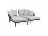 Комплект мебели Garden Relax Pelican алюминий/искусственный ротанг антрацит/серый Фото 9