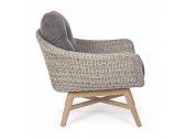 Кресло плетеное Garden Relax Marisol тик, искусственный ротанг серый Фото 3