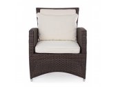 Кресло плетеное с подушками Garden Relax Antalys алюминий, акриловая нить шоколадный Фото 2