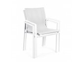 Кресло металлическое текстиленовое Garden Relax Gavin алюминий, текстилен белый Фото 7