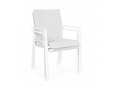 Кресло металлическое текстиленовое Garden Relax Grayson алюминий, текстилен белый Фото 7