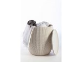 Стол пластиковый плетеный Keter Cozies Knit Table пластик с имитацией плетения дюна Фото 2