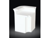 Стойка пластиковая барная светящаяся с мойкой SLIDE Break Corner with sink полиэтилен, нержавеющая сталь белый Фото 1