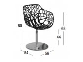 Кресло дизайнерское Fast Forest алюминий, сталь черный Фото 4