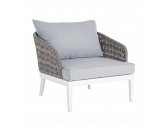 Кресло плетеное с подушками Garden Relax Pelican алюминий, ткань серый Фото 1