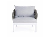 Кресло плетеное с подушками Garden Relax Pelican алюминий, ткань серый Фото 3
