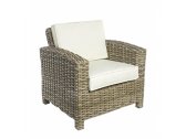 Кресло плетеное с подушками Garden Relax Lesly алюминий, искусственный ротанг натруальный Фото 1