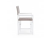 Кресло металлическое текстиленовое Garden Relax Taylor алюминий, текстилен коричневый Фото 5