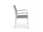 Кресло на металлокаркасе мягкое Garden Relax Irwin алюминий, ткань серый Фото 4