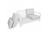 Лаунж-набор мебели Garden Relax Atlantic алюминий, ткань белый Фото 9