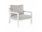 Кресло металлическое с подушками Garden Relax Quentin алюминий, ткань серый Фото 1