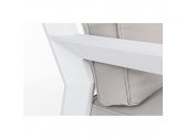Кресло металлическое с подушками Garden Relax Quentin алюминий, ткань серый Фото 6