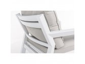 Кресло металлическое с подушками Garden Relax Quentin алюминий, ткань серый Фото 7