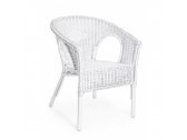 Кресло плетеное с подушкой Garden Relax Alliss натуральный ротанг белый Фото 2