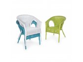 Кресло плетеное с подушкой Garden Relax Alliss натуральный ротанг белый Фото 6
